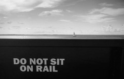 Do Not Sit on Rail